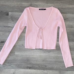 Tie sweater